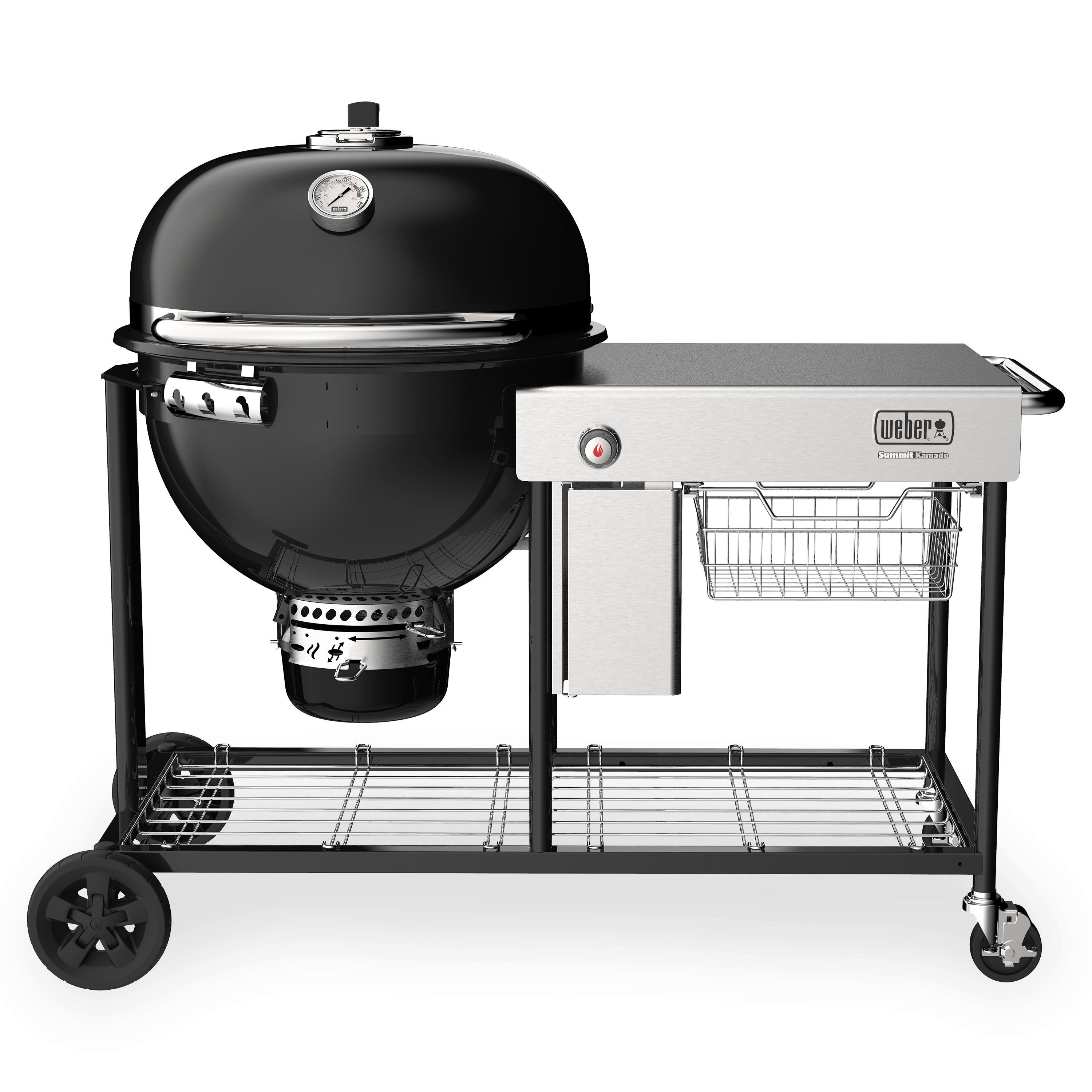 Угольный гриль Weber Summit Kamado S6 Grill Center 61 см черный, 18501104