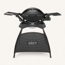 Газовый гриль Weber Q 2200 черный с подставкой